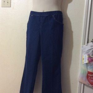 Elastic Waistband Blue Jean